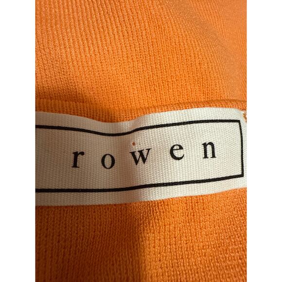 Rowen Women's Orange Sleeveless Halter Activewear Workout Yoga Tank Top Size M - Picture 3 of 4